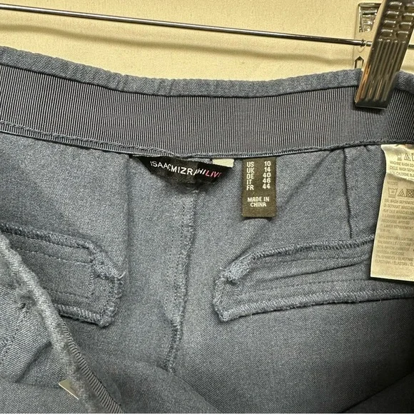 Isaac Mizrahi Live Navy Blue Wide Leg Capri Pants Women’s Size 10 - Picture 3 of 8